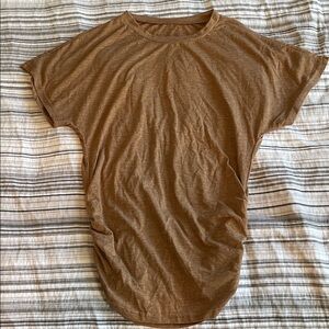 SHEIN Earthy Brown Short Sleeve Top